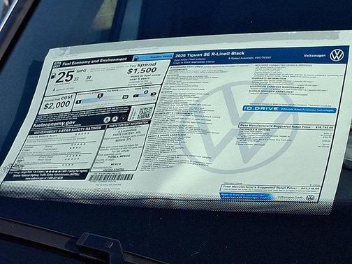 2026 Volkswagen Tiguan 2.0T SE R-Line Black