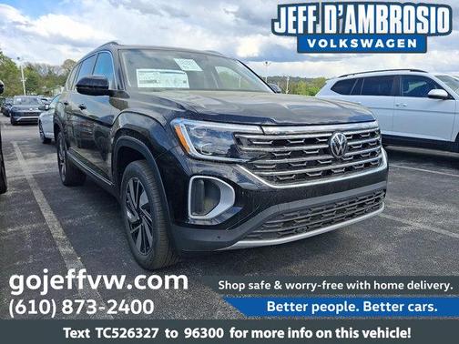 Deep Black Pearl Effect 2026 Volkswagen Atlas 2.0T SEL
