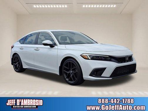 Platinum White Pearl 2023 Honda Civic Sport Touring