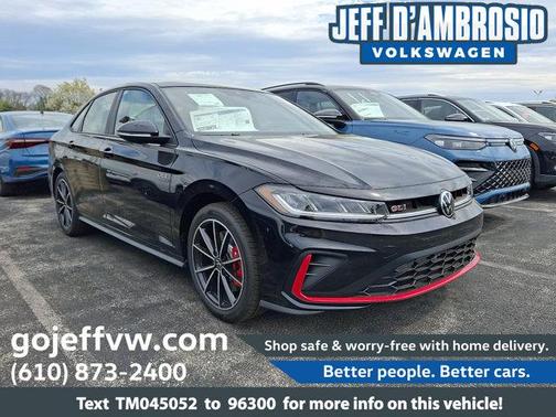Deep Black Pearl Effect 2026 Volkswagen Jetta GLI 2.0T Autobahn