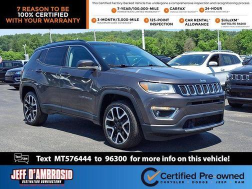 Granite Crystal Clearcoat Metallic 2021 Jeep Compass Limited