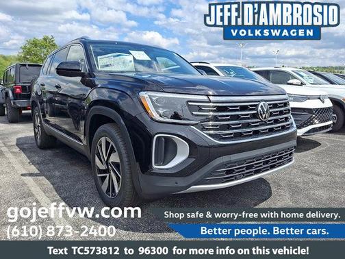 Deep Black Pearl 2026 Volkswagen Atlas 2.0T SEL