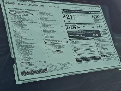 2026 Jeep Wrangler Sport