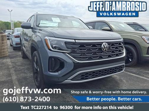 Pure Gray 2026 Volkswagen Atlas Cross Sport 2.0T SE W/TECHNOLOGY