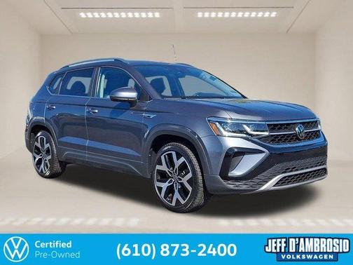 Platinum Gray Metallic 2023 Volkswagen Taos 1.5T SEL