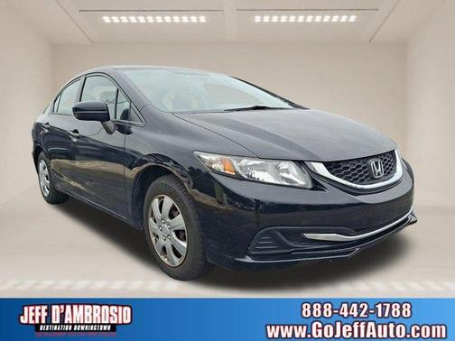 Black 2015 Honda Civic LX