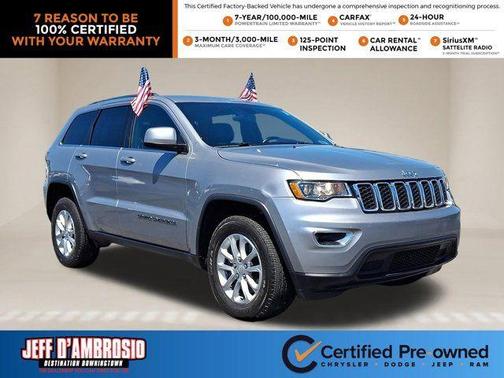 Billet Silver Metallic Clearcoat 2021 Jeep Grand Cherokee Laredo X
