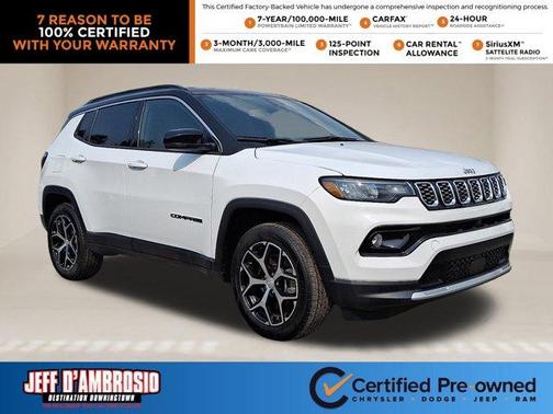 Bright White Clearcoat 2024 Jeep Compass Limited