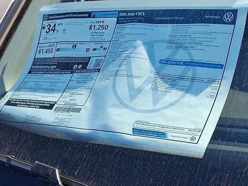 2026 Volkswagen Jetta 2.0L S