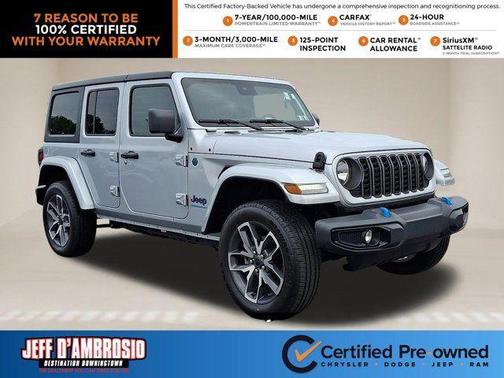 Silver Zynith Clearcoat 2024 Jeep Wrangler 4xe Sport