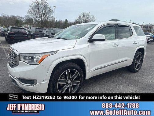 White Frost Tri-Coat 2017 GMC Acadia Denali