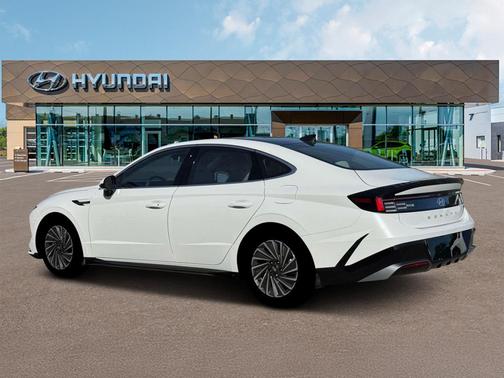 Serenity White 2026 Hyundai SONATA Hybrid SE