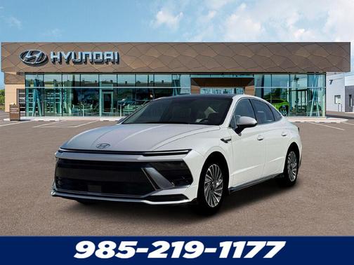 Serenity White 2026 Hyundai SONATA Hybrid SE