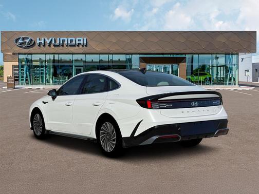 Serenity White 2026 Hyundai SONATA Hybrid SE