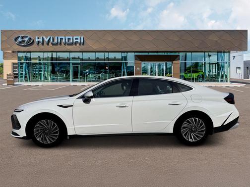 Serenity White 2026 Hyundai SONATA Hybrid SE