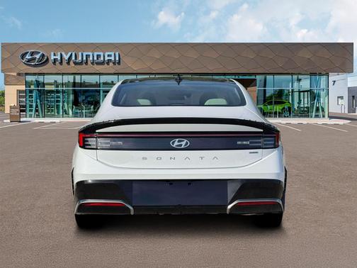 Serenity White 2026 Hyundai SONATA Hybrid SE