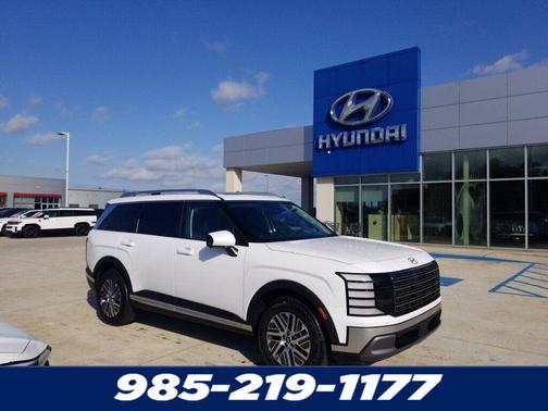 Creamy White Pearl 2026 Hyundai Palisade Hybrid Blue SEL Premium 7P