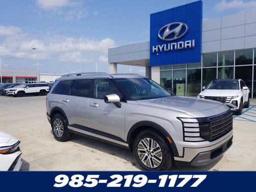 Typhoon Silver Metallic 2026 Hyundai Palisade Hybrid Blue SEL Premium 7P