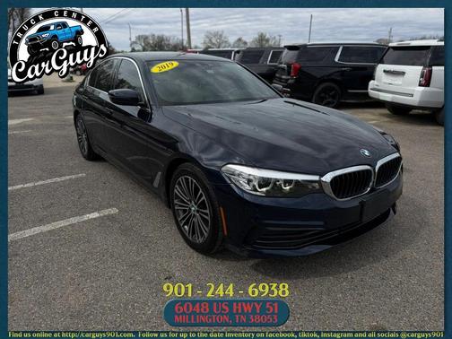 Blue 2019 BMW 530 530i Sedan 4D