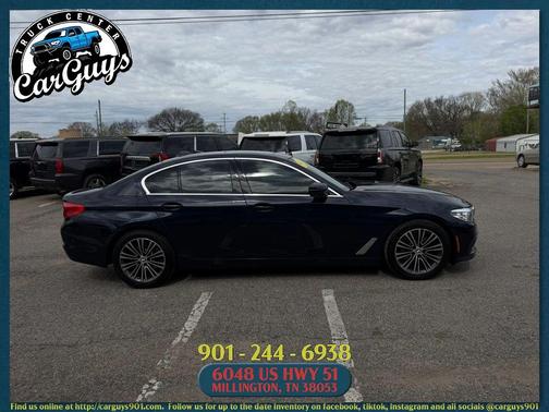 Blue 2019 BMW 530 530i Sedan 4D