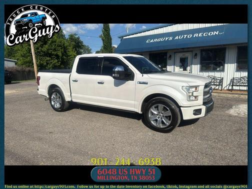White Platinum Metallic Tri-Coat 2015 Ford F-150 Platinum