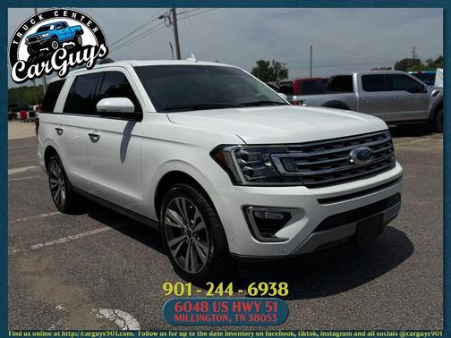 Star White Metallic Tri-Coat 2020 Ford Expedition Limited