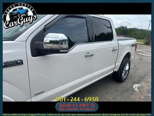 White Platinum Metallic Tri-Coat 2016 Ford F-150 Platinum