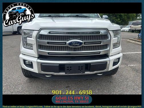 White Platinum Metallic Tri-Coat 2016 Ford F-150 Platinum