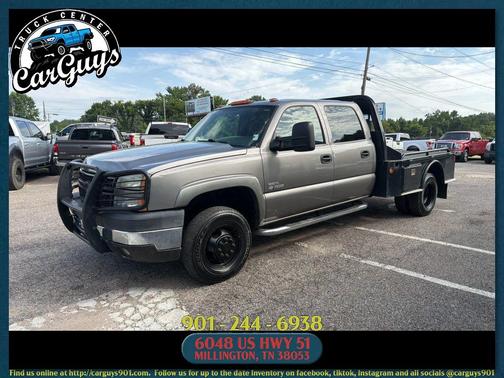 Gray 2007 Chevrolet Silverado 3500 LT1 Crew Cab Classic
