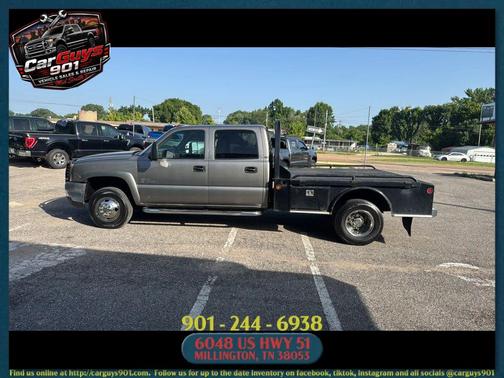 Gray 2007 Chevrolet Silverado 3500 LT1 Crew Cab Classic