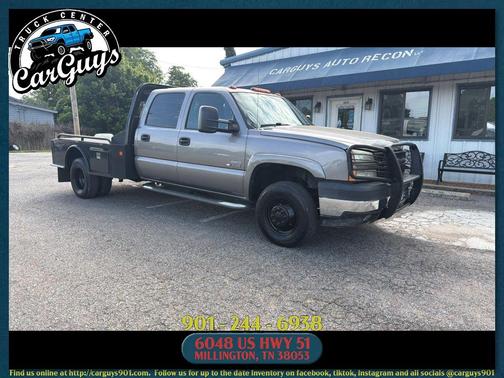 Gray 2007 Chevrolet Silverado 3500 LT1 Crew Cab Classic