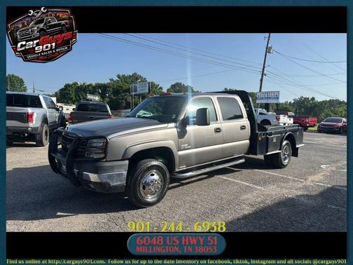 Gray 2007 Chevrolet Silverado 3500 LT1 Crew Cab Classic