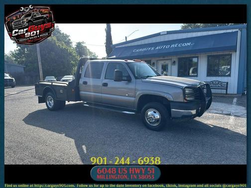 Gray 2007 Chevrolet Silverado 3500 LT1 Crew Cab Classic