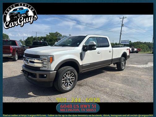 White Platinum Metallic Tri-Coat 2019 Ford F-350 King Ranch