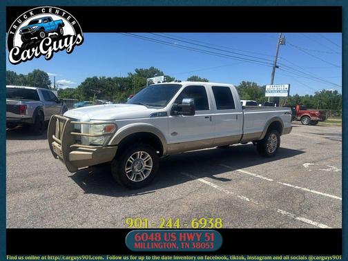 White Platinum Metallic Tri-Coat 2011 Ford F-350 King Ranch