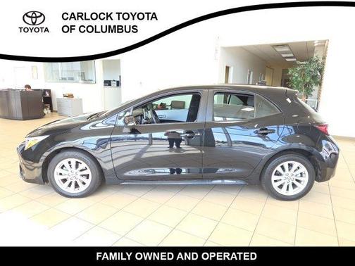 Midnight Black Metallic 2025 Toyota Corolla Hatchback SE