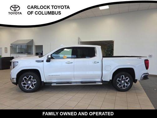 White Frost Tri-Coat 2024 GMC Sierra 1500 SLT