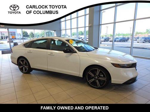 Platinum White Pearl 2024 Honda Accord Hybrid Sport
