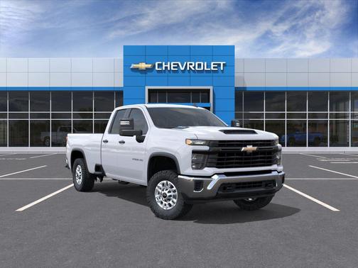 Summit White 2026 Chevrolet Silverado 2500 Double Cab, Long Bed, WT, RWD