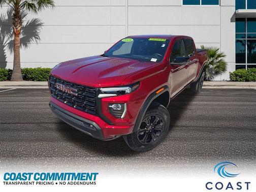 Volcanic Red Tintcoat 2025 GMC Canyon Elevation