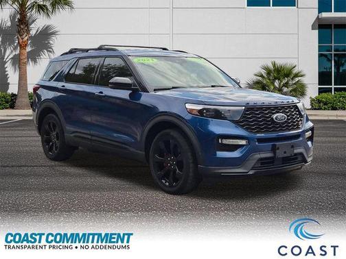 Atlas Blue Metallic 2021 Ford Explorer ST