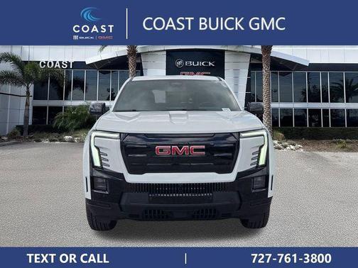 Summit White 2026 GMC Sierra EV Standard Range Elevation