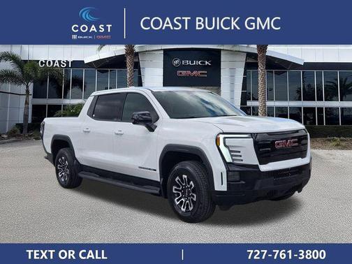 Summit White 2026 GMC Sierra EV Standard Range Elevation