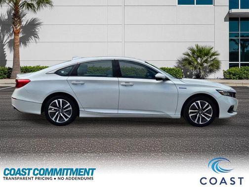 Platinum White Pearl 2021 Honda Accord Hybrid EX-L