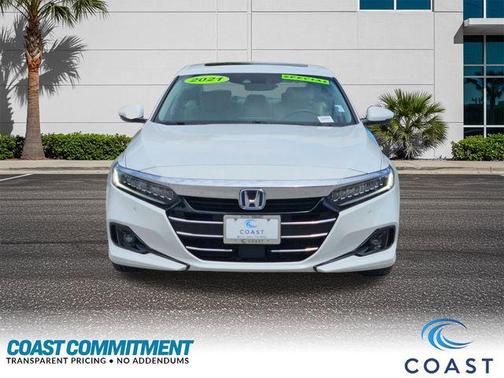Platinum White Pearl 2021 Honda Accord Hybrid EX-L