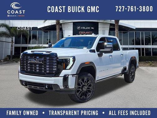 Glacier White Tricoat 2026 GMC Sierra 2500 Denali Ultimate