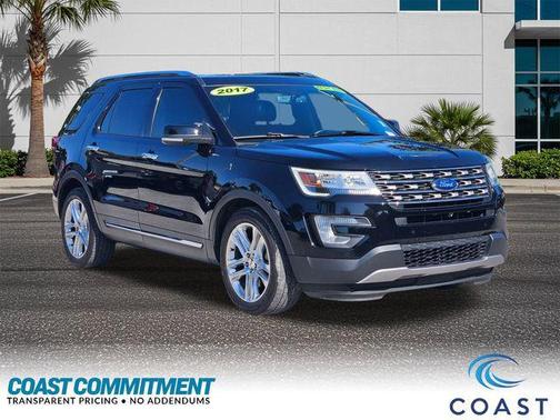 SHADOW BLACK 2017 Ford Explorer Limited