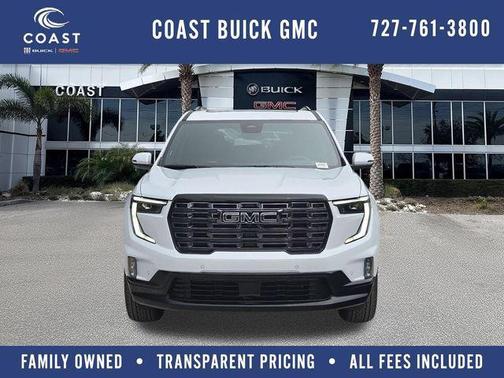 Glacier White Tricoat 2026 GMC Acadia Denali