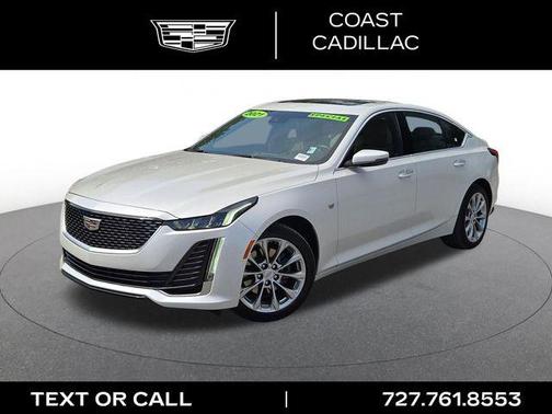 Crystal White Tricoat 2021 Cadillac CT5 Premium Luxury RWD