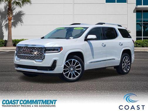 White Frost Tricoat 2020 GMC Acadia Denali